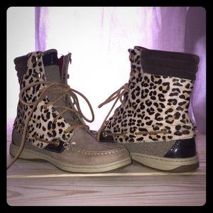 Sperry topsider cheetah high tops